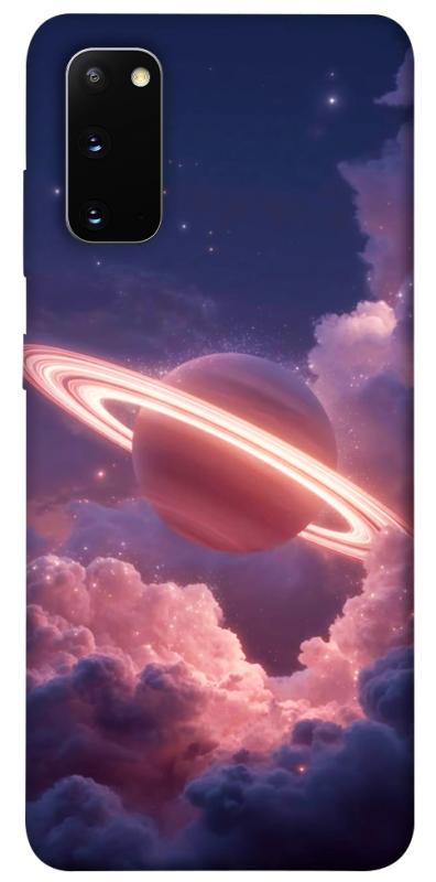 Чехол itsPrint Pink Saturn для Samsung Galaxy S20, космос, купить оптом с доставкой