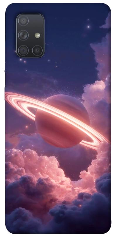 Чехол itsPrint Pink Saturn для Samsung Galaxy A71, космос, купить оптом с доставкой