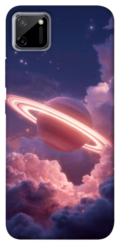 Чехол itsPrint Pink Saturn для Realme C11, космос, купить оптом с доставкой