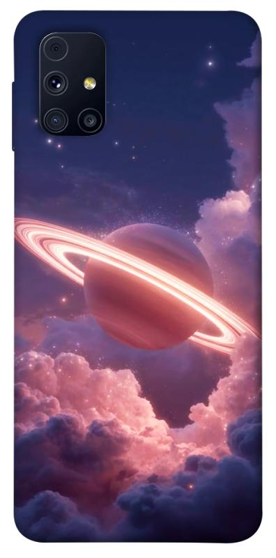 Чехол itsPrint Pink Saturn для Samsung Galaxy M31s, космос, купить оптом с доставкой
