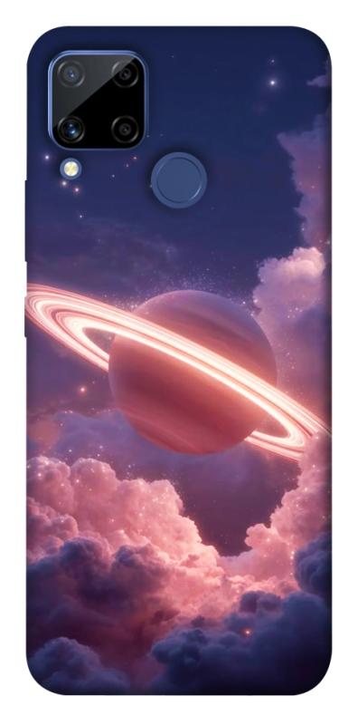 Чехол itsPrint Pink Saturn для Realme C15, космос, купить оптом с доставкой