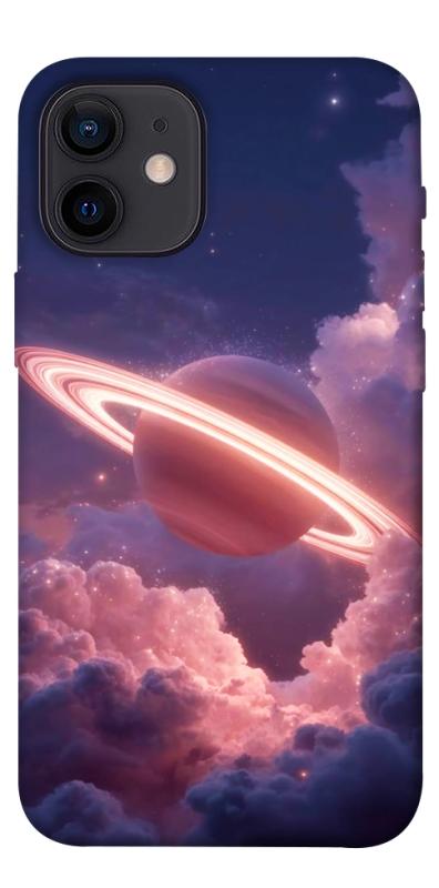 Чехол itsPrint Pink Saturn для Apple iPhone 12 mini (5.4"), космос, купить оптом с доставкой