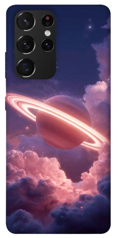 Чехол itsPrint Pink Saturn для Samsung Galaxy S21 Ultra, космос, купить оптом с доставкой
