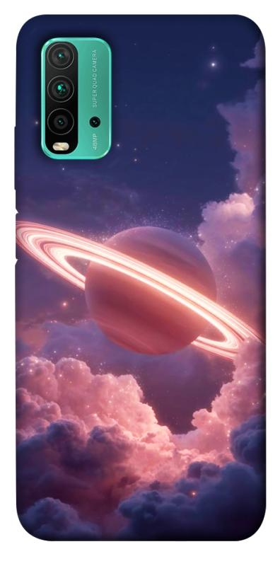 Чехол itsPrint Pink Saturn для Xiaomi Redmi Note 9 4G / Redmi 9 Power / Redmi 9T, космос, купить оптом с доставкой