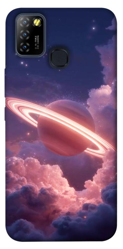Чехол itsPrint Pink Saturn для Infinix Hot 10 Lite, космос, купить оптом с доставкой
