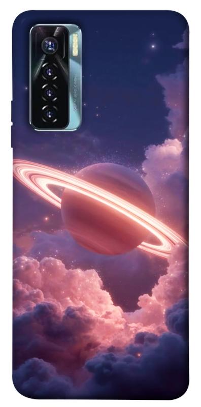 Чехол itsPrint Pink Saturn для TECNO Camon 17 Pro, космос, купить оптом с доставкой