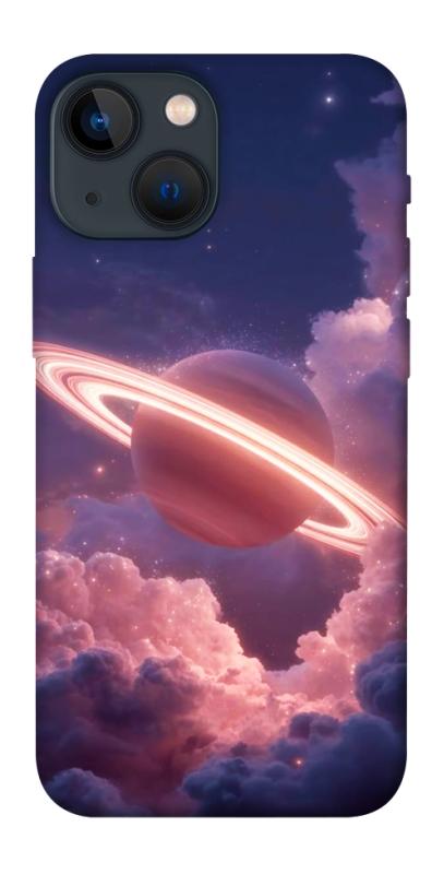 Чехол itsPrint Pink Saturn для Apple iPhone 13 mini (5.4"), космос, купить оптом с доставкой