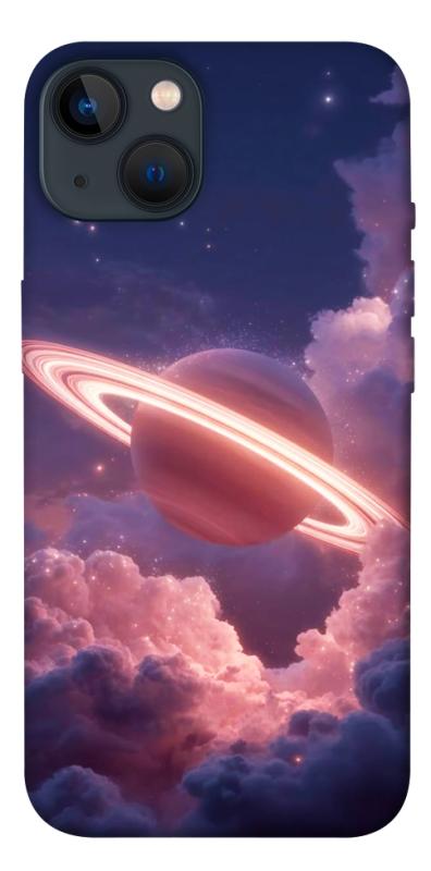 Чехол itsPrint Pink Saturn для Apple iPhone 13 (6.1"), космос, купить оптом с доставкой