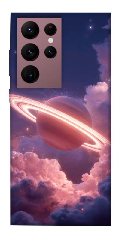 Чехол itsPrint Pink Saturn для Samsung Galaxy S22 Ultra, космос, купить оптом с доставкой