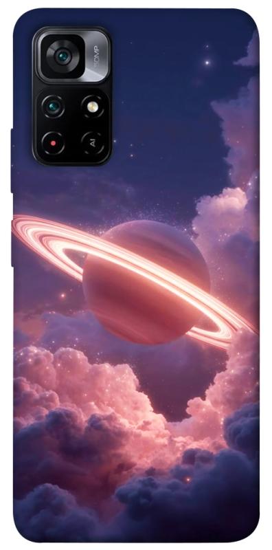 Чехол itsPrint Pink Saturn для Xiaomi Poco M4 Pro 5G, космос, купить оптом с доставкой