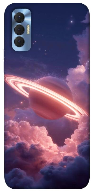 Чехол itsPrint Pink Saturn для TECNO Spark 8P, космос, купить оптом с доставкой
