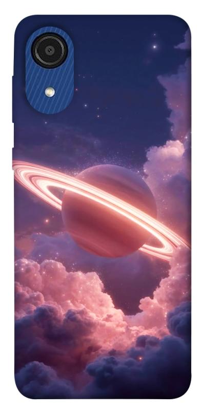 Чехол itsPrint Pink Saturn для Samsung Galaxy A03 Core, космос, купить оптом с доставкой