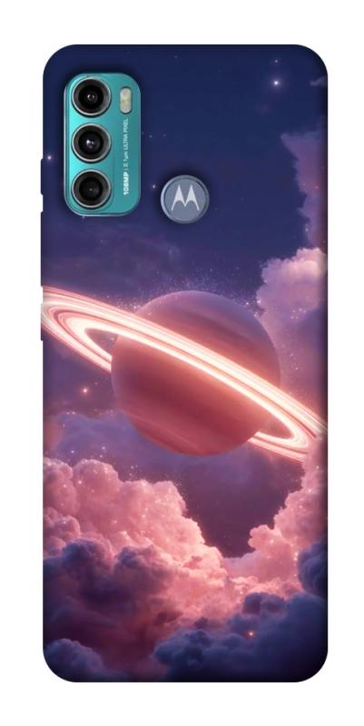Чохол itsPrint Pink Saturn для Motorola Moto G60, космос, купити оптом з доставкою
