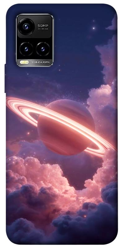 Чехол itsPrint Pink Saturn для Vivo Y21 / Y33s, космос, купить оптом с доставкой