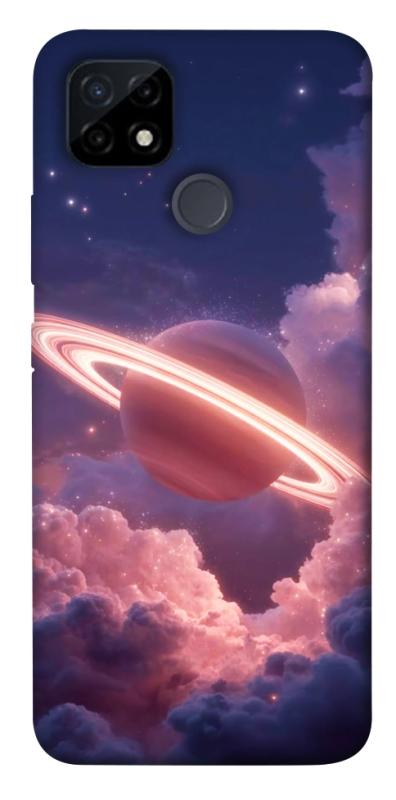 Чехол itsPrint Pink Saturn для Realme C12, космос, купить оптом с доставкой
