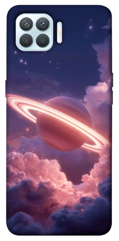 Чехол itsPrint Pink Saturn для Oppo F17 Pro, космос, купить оптом с доставкой