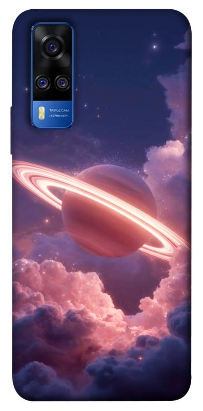 Чехол itsPrint Pink Saturn для Vivo Y51a, космос, купить оптом с доставкой