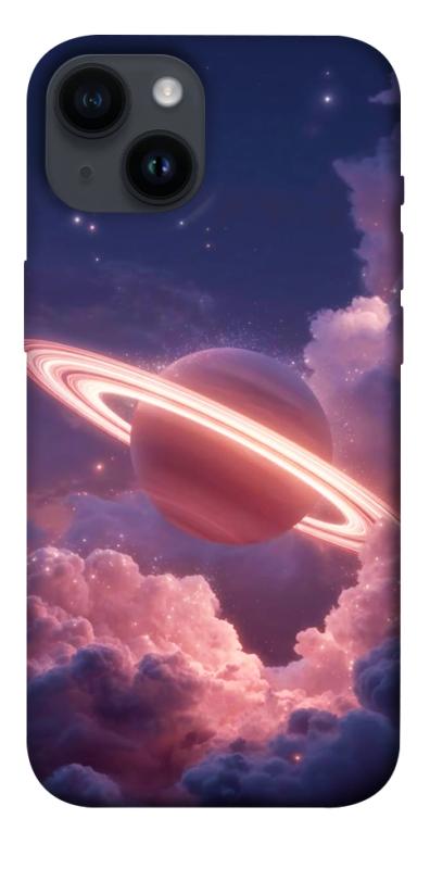 Чохол itsPrint Pink Saturn для Apple iPhone 14 (6.1"), космос, купити оптом з доставкою