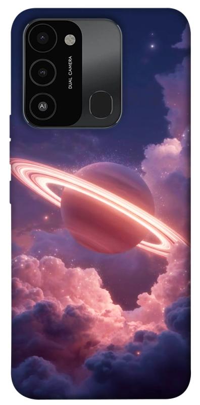 Чехол itsPrint Pink Saturn для TECNO Spark 8C, космос, купить оптом с доставкой