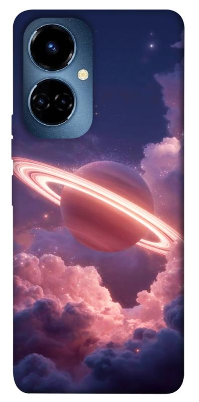 Чехол itsPrint Pink Saturn для TECNO Camon 19 (CI6n) / 19 Pro (CI8n), космос, купить оптом с доставкой