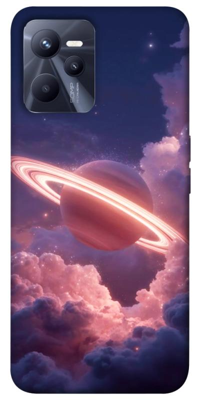 Чехол itsPrint Pink Saturn для Realme C35, космос, купить оптом с доставкой