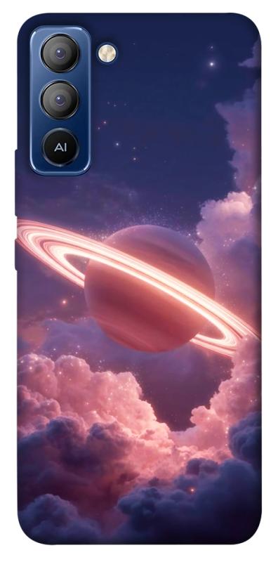 Чехол itsPrint Pink Saturn для TECNO Pop 5 LTE, космос, купить оптом с доставкой