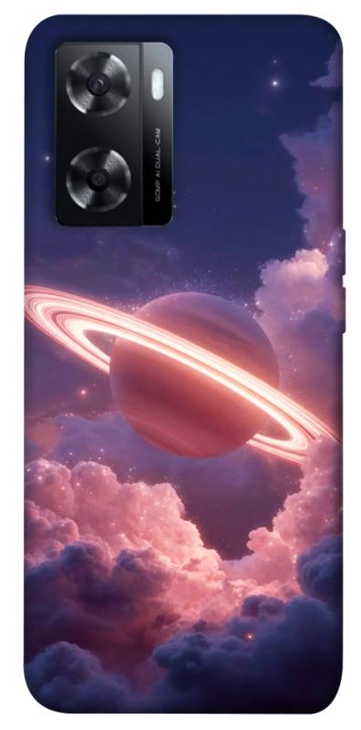 Чехол itsPrint Pink Saturn для Oppo A57s, космос, купить оптом с доставкой
