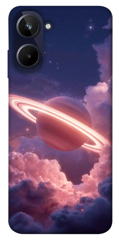 Чехол itsPrint Pink Saturn для Realme 10 4G, космос, купить оптом с доставкой