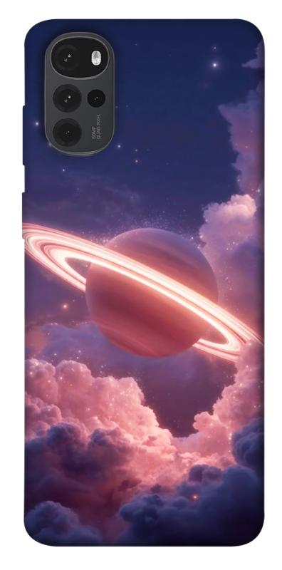 Чехол itsPrint Pink Saturn для Motorola Moto G22, космос, купить оптом с доставкой