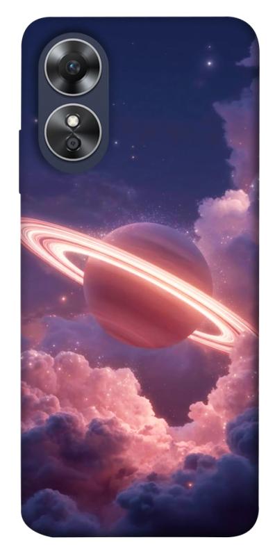 Чехол itsPrint Pink Saturn для Oppo A17, космос, купить оптом с доставкой