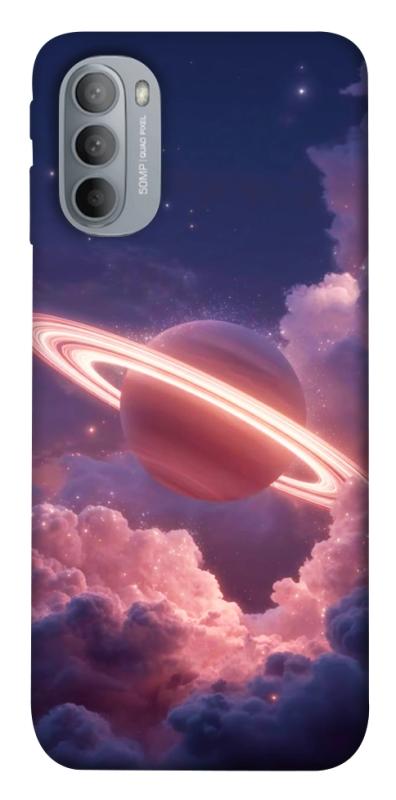 Чехол itsPrint Pink Saturn для Motorola Moto G31, космос, купить оптом с доставкой