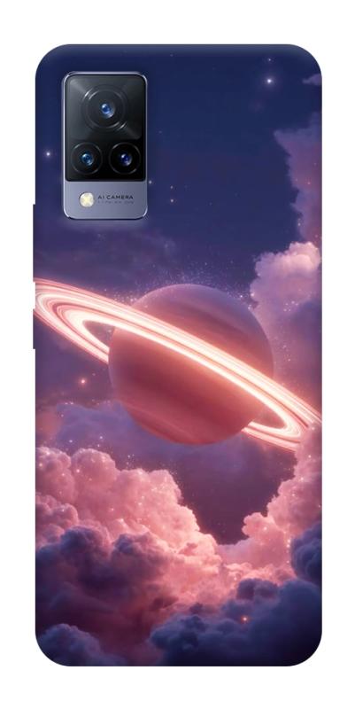 Чохол itsPrint Pink Saturn для Vivo V21, космос, купити оптом з доставкою