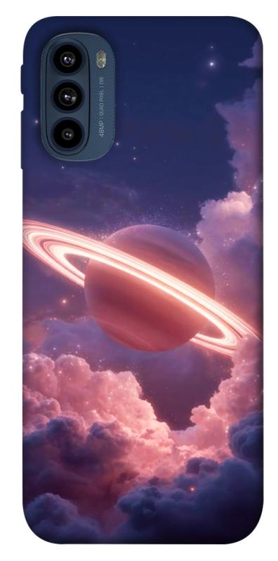 Чехол itsPrint Pink Saturn для Motorola Moto G41, космос, купить оптом с доставкой