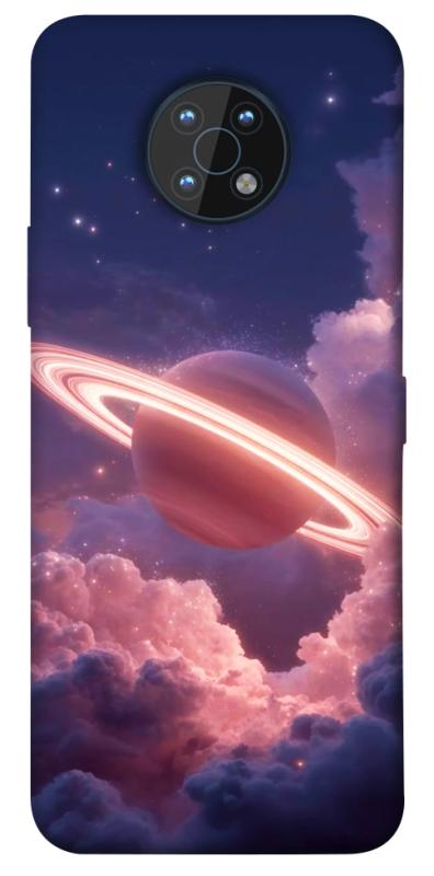Чехол itsPrint Pink Saturn для Nokia G50, космос, купить оптом с доставкой
