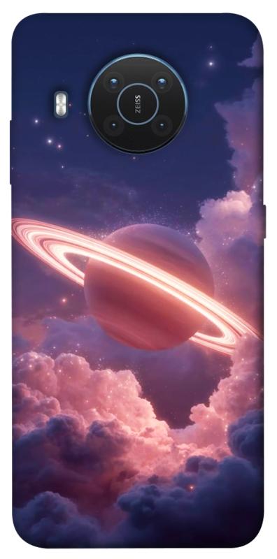 Чехол itsPrint Pink Saturn для Nokia X10 / X20, космос, купить оптом с доставкой