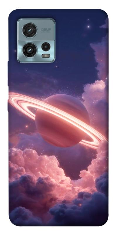 Чехол itsPrint Pink Saturn для Motorola Moto G72, космос, купить оптом с доставкой