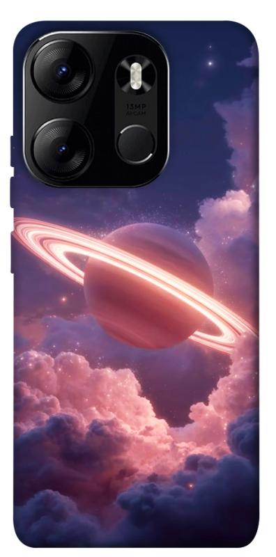 Чехол itsPrint Pink Saturn для Tecno Spark Go 2023, космос, купить оптом с доставкой