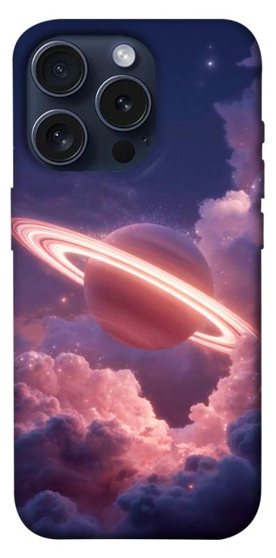 Чехол itsPrint Pink Saturn для Apple iPhone 15 Pro (6.1"), космос, купить оптом с доставкой