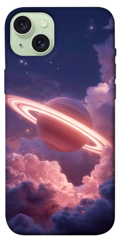 Чехол itsPrint Pink Saturn для Apple iPhone 15 Plus (6.7"), космос, купить оптом с доставкой
