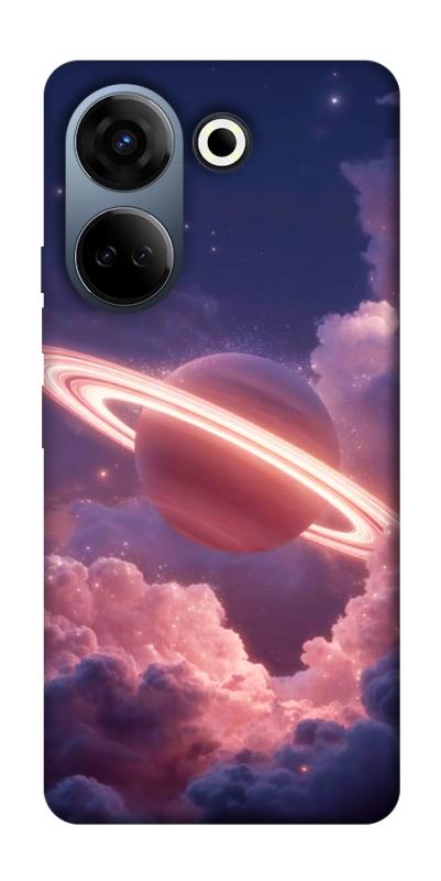 Чехол itsPrint Pink Saturn для TECNO Camon 20 Pro (CK7n), космос, купить оптом с доставкой