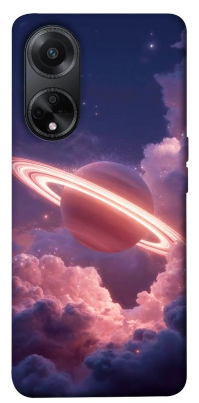 Чехол itsPrint Pink Saturn для Oppo A58 4G, космос, купить оптом с доставкой