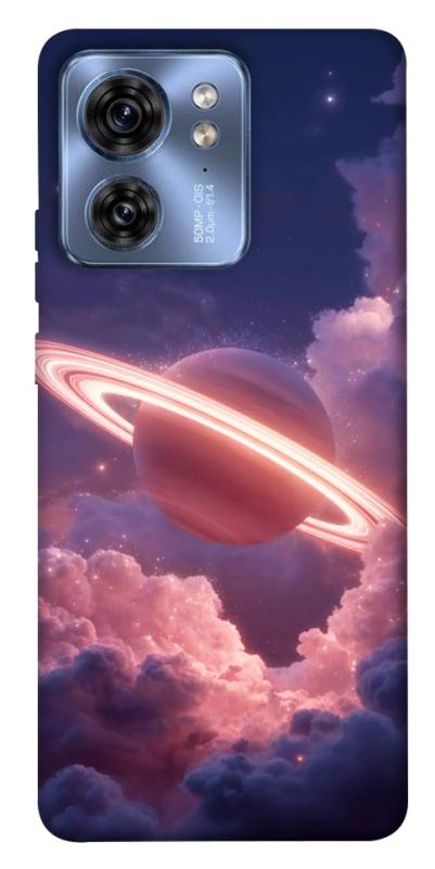 Чехол itsPrint Pink Saturn для Motorola Edge 40, космос, купить оптом с доставкой