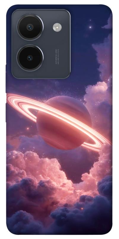 Чехол itsPrint Pink Saturn для Vivo Y36, космос, купить оптом с доставкой