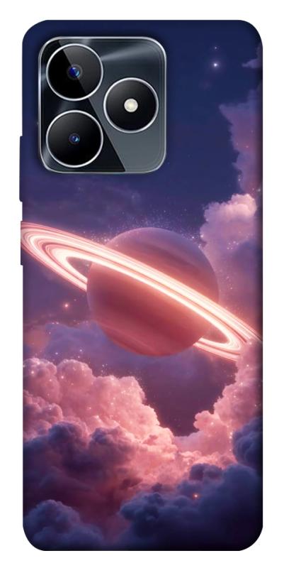 Чехол itsPrint Pink Saturn для Realme C53, космос, купить оптом с доставкой