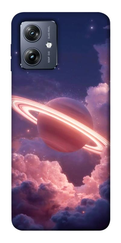Чехол itsPrint Pink Saturn для Motorola Moto G54, космос, купить оптом с доставкой