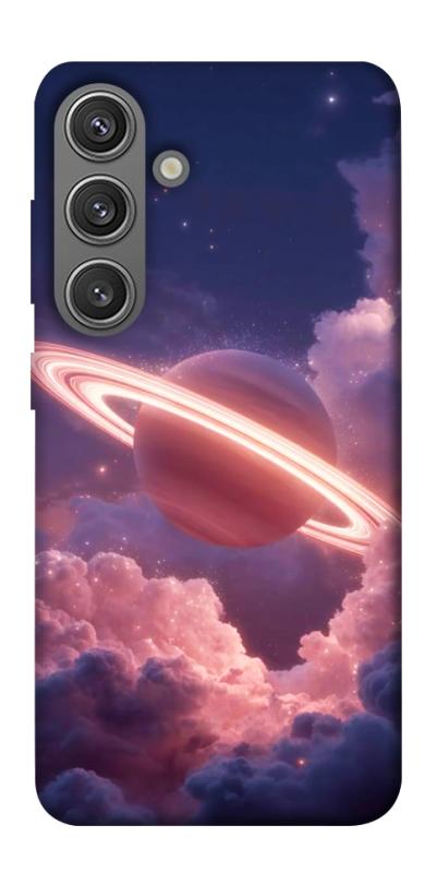 Чехол itsPrint Pink Saturn для Samsung Galaxy S24, космос, купить оптом с доставкой
