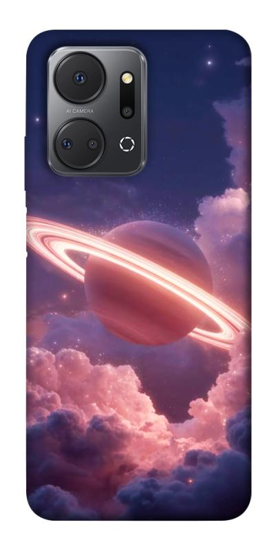 Чехол itsPrint Pink Saturn для Huawei Honor X7a, космос, купить оптом с доставкой