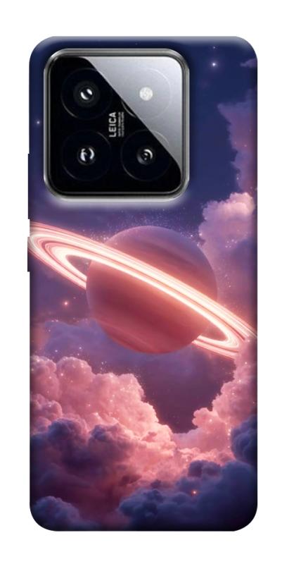 Чохол itsPrint Pink Saturn для Xiaomi 14 Pro, космос, купити оптом з доставкою