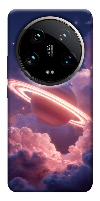 Чехол itsPrint Pink Saturn для Xiaomi 14 Ultra, космос, купить оптом с доставкой