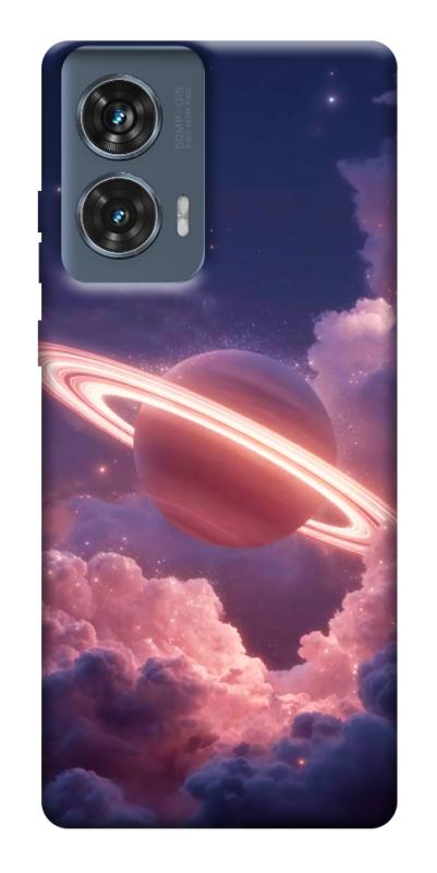 Чохол itsPrint Pink Saturn для Motorola Edge 50 Fusion, космос, купити оптом з доставкою